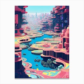 Futuristic City 46 Canvas Print