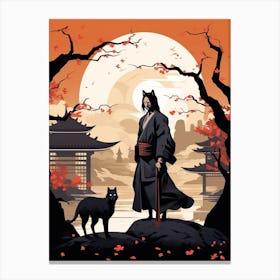 Japanese Samurai Illustration 23 Canvas Print