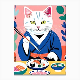 Japanese Cat 1 Canvas Print