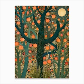 William Morris Pomegranate Tree 2 Canvas Print