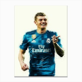 Toni Kroos Real Madrid Watercolor Canvas Print