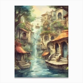 Fantasy City Canvas Print