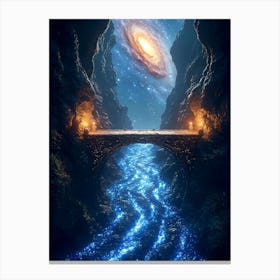 Bridge To The Galaxy Canvas Print