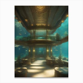 Underwater Restaurant Canvas Print