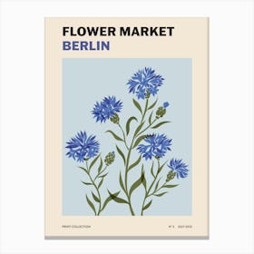 Berlin Flower Market Canvas Print