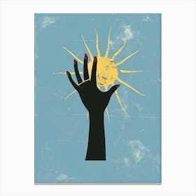 Hand Reaching For The Sun Canvas Print