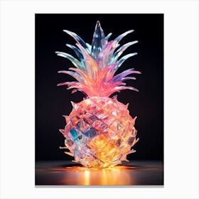 Lighted and crystal Pineapple Canvas Print