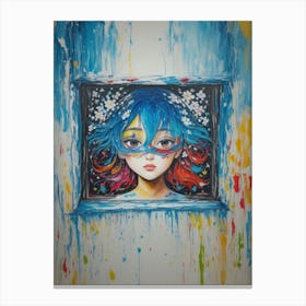 Window Girl Canvas Print