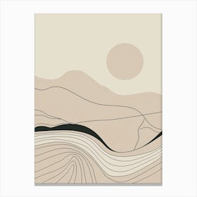 minimal Landscape Canvas Print