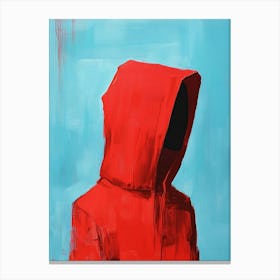 Red Hoodie Canvas Print