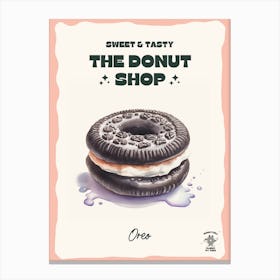 Oreo Donut The Donut Shop 1 Canvas Print