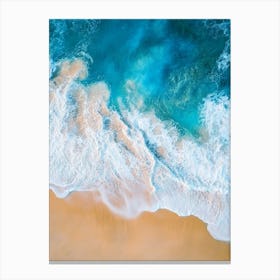 Aerial View Of A Beach 35 Canvas Print