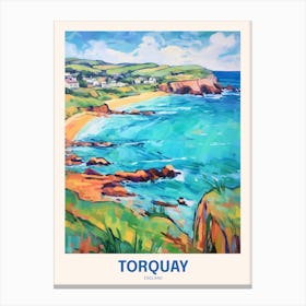 Torquay England 4 Uk Travel Poster Canvas Print