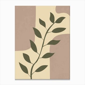 Minimal Botanical Abstract Art Canvas Print