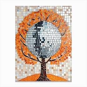 Disco Ball Mosaic 4 Canvas Print