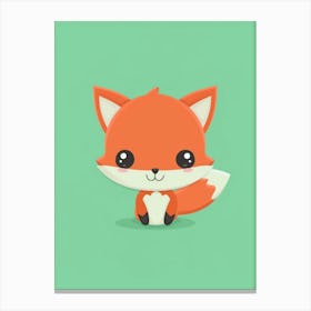 Cute Fox 3 Canvas Print