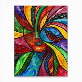 Abstract Of A Woman Canvas Print