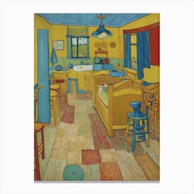 Midcentury Modern Kitchen Inspiration Canvas Print