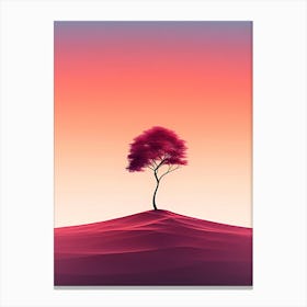 Lone Tree In The Desert 2 Canvas Print