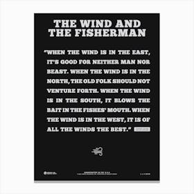 The Wind And The Fisherman Canvas Print