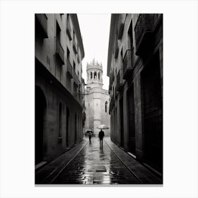 Burgos, Spain, Black And White Analogue Photography 4 Canvas Print