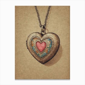 Heart Locket 7 Canvas Print