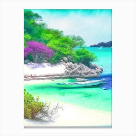 Koh Samet Thailand Soft Colours Tropical Destination Canvas Print