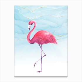 Pink Flamingo 1 Canvas Print