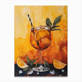 Aperol Spritz Art Print 367 Canvas Print