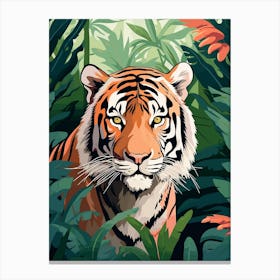 Tiger In The Jungle 2 Canvas Print