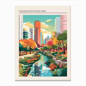 Cheonggyecheon Park Seoul Canvas Print