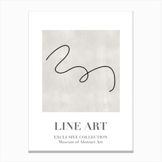 Line Art Abstract Collection07 Canvas Print