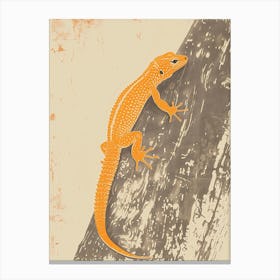 Orange Red Leopard Gecko1 Canvas Print