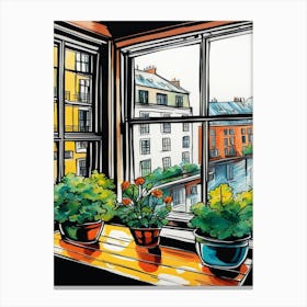 Window Sill Canvas Print