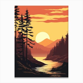 Sunset Landscape 9 Canvas Print