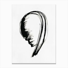 Head Of A Woman Canvas Print