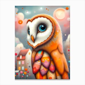 Hootie the Happy Owl Canvas Print