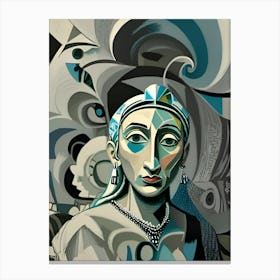 Women cubism art Canvas Print