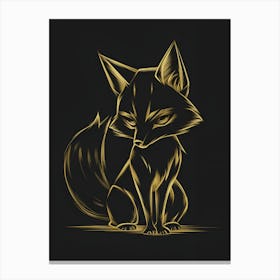 Gold Fox Canvas Print