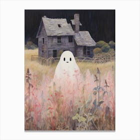 Ghost In The Field Canvas Print