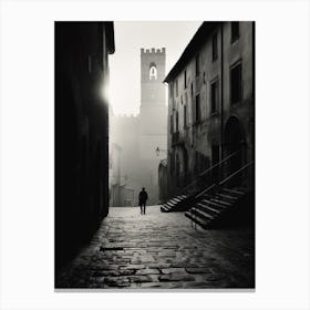 Orvieto, Italy,  Black And White Analogue Photography  1 Canvas Print