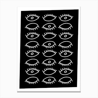 Eyes Pattern Canvas Print