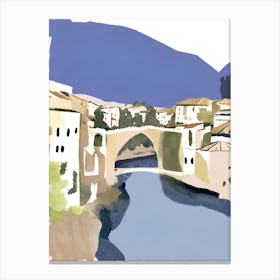 Bridge Over The River van gogh Canvas Print