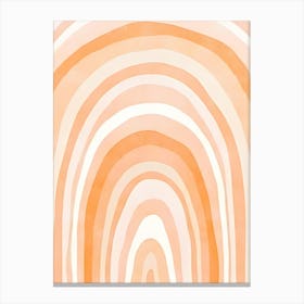 Orange Swirls Canvas Print