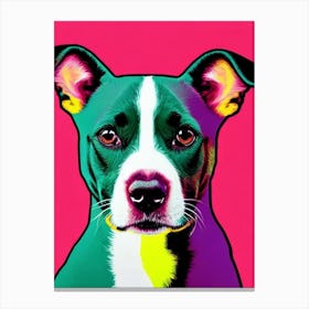 Rat Terrier Andy Warhol Style dog Canvas Print