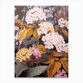 Lantana 4 Flower Painting Canvas Print