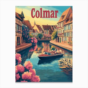 Aihrgdesign A Mid Century Modern Travel Poster For Colmar Sho Beec615a 99f1 4440 9bbe 5ae7fa161e1f 1 Canvas Print