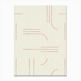 Minimal Wall Tiles 02 Canvas Print
