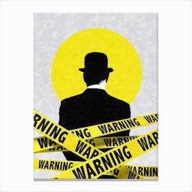 Warning Canvas Print