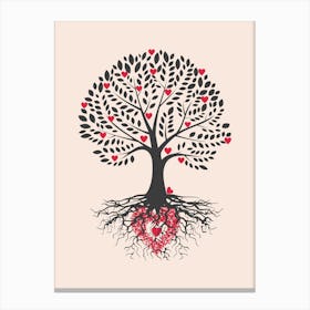 Love Harvest Drawing Tree Of Life Canvas Print